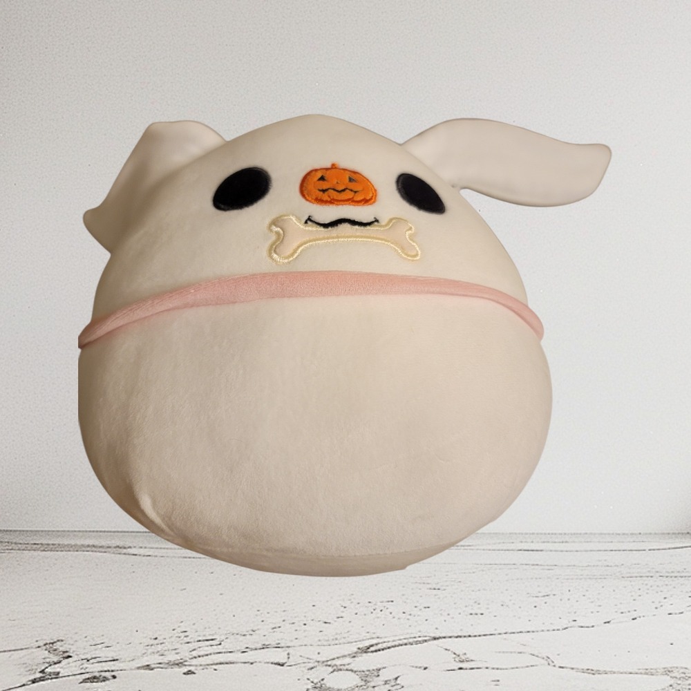 Squishmallows Zero Nightmare Before Christmas Plush Toy Orange Pumpkin‎ Face Dog